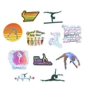 10 Gymnastics Eat Sleep Gymnastics Handstands Back Handspring Stickers